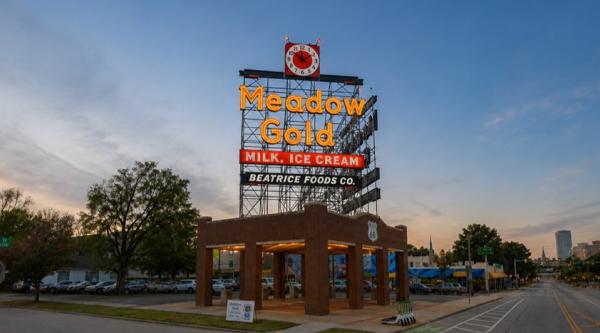 Meadow Gold Sign