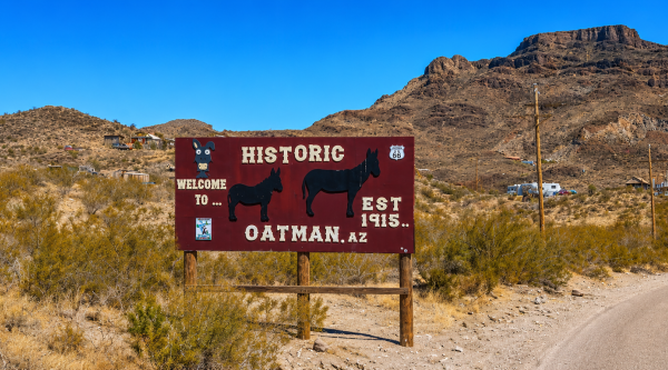 Historic Oatman Sign
