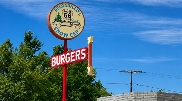 Delgadillo's Snow Cap Sign