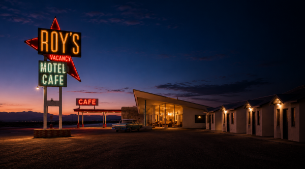 Roy’s Motel & Cafe Sign