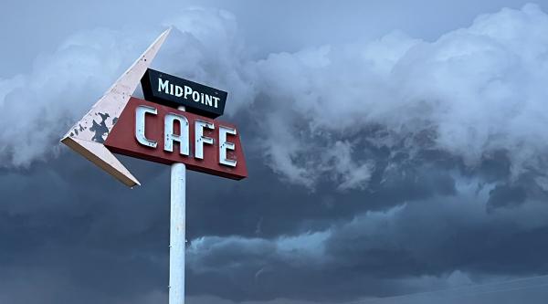 Midpoint Cafe Sign