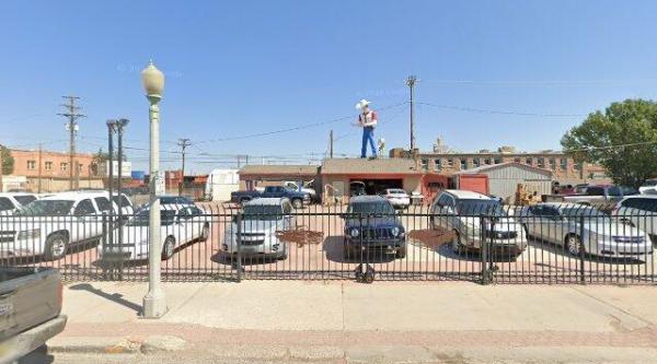 John's Used Cars Giant Cowboy