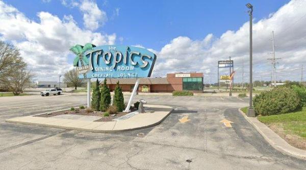 The Tropics Restaurant Neon Sign