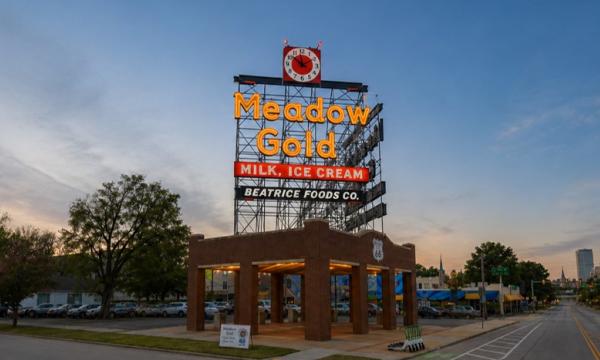 Meadow Gold Sign