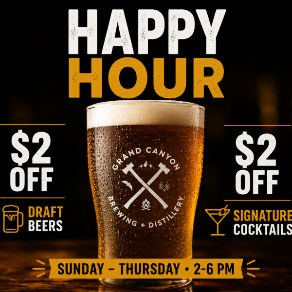 $2 OFF HAPPY HOUR SPECIALS