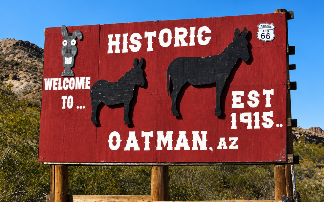 Historic Oatman Sign - AZ