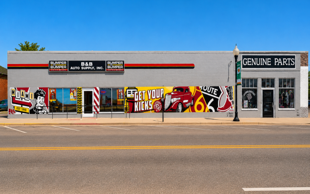 Bumper to Bumper - Route 66 Mural
