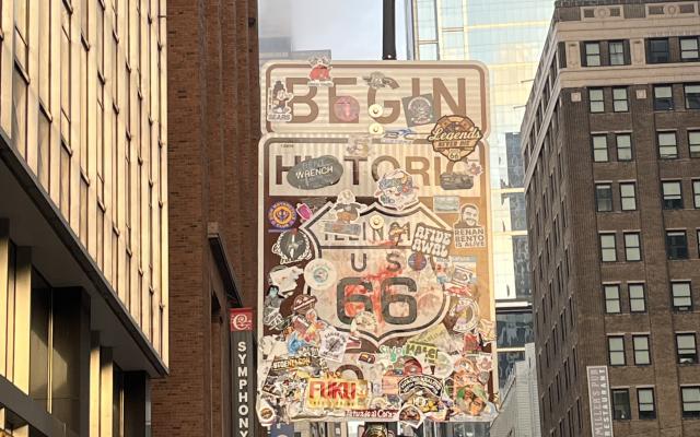 Route 66 Begin Sign