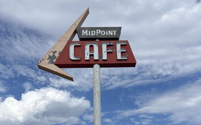 Midpoint Cafe Sign