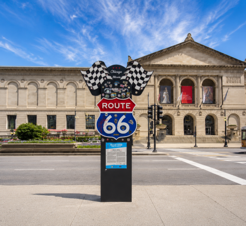 Route 66 Begin Sign @ Navy Pier