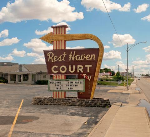 Rest Haven Court Motel Sign