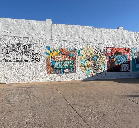 Donkey’s Den Mural Wall
