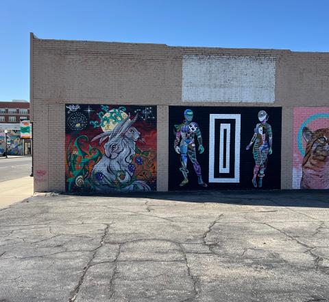 The Wild Moon & Bobcat Mural Wall