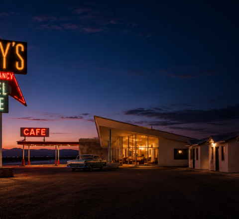 Roy’s Motel & Cafe Sign