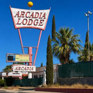 Arcadia Lodge Sign
