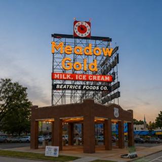 Meadow Gold Sign