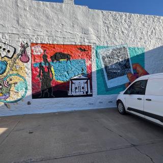 Donkey’s Den Mural Wall