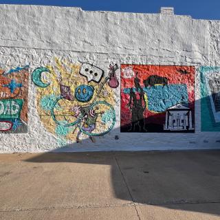 Donkey’s Den Mural Wall