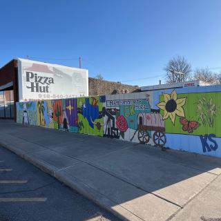 2nd & Main Route 66 Fence Mural