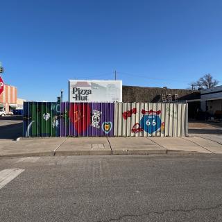 2nd & Main Route 66 Fence Mural