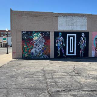 The Wild Moon & Bobcat Mural Wall