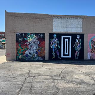 The Wild Moon & Bobcat Mural Wall