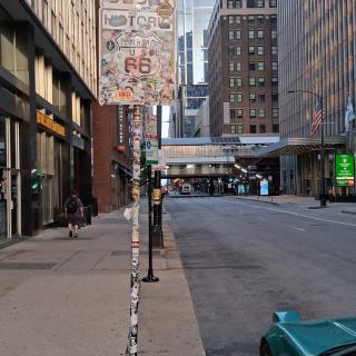 Route 66 Begin Sign